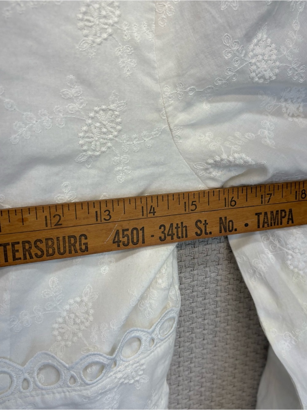 Lost + Wander Everlasting Love Bell Sleeve Cotton Eyelet White Dress Small Boho - Picture 10 of 11